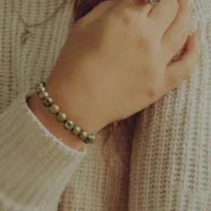 Alternative view of Pyrite Bracelet (Adjustable)