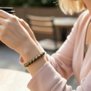 Alternative view of Pyrite Bracelet (Elastic)