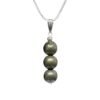 Pyrite Crystal Bead Necklace (Silver)