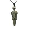 Pyrite Pendulum Necklace Macrame